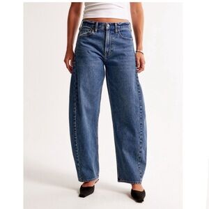 Abercrombie & Fitch Blue Wide Leg Jeans